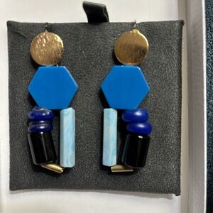 History+Industry “Blue Quarry Earrings” | hypoallergenic surgical steel posts